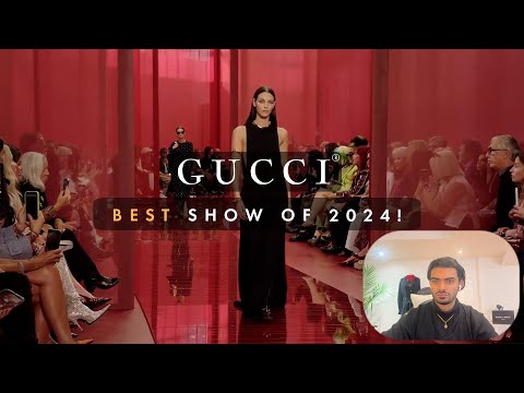 Reacting to Gucci Spring Summer 2025 Women's Fashion Show 👑 | The Ultimate Crown-Holding Moment!