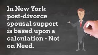 New York Post-Divorce Spousal Support (Alimony) Basics