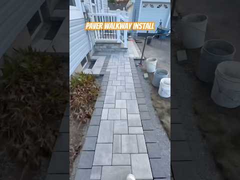 Paver Walkway #diy #construction #pavers #walkway #install #howto #stepbystep #bluecollar #trending