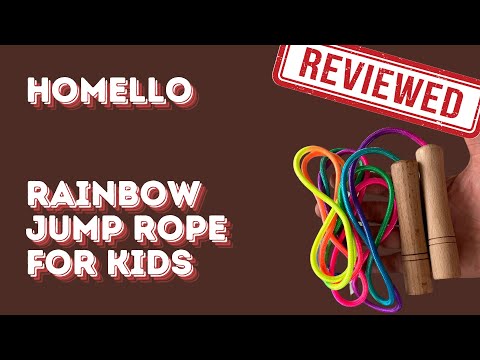 Homello Rainbow Jump Rope for Kids - REVIEW