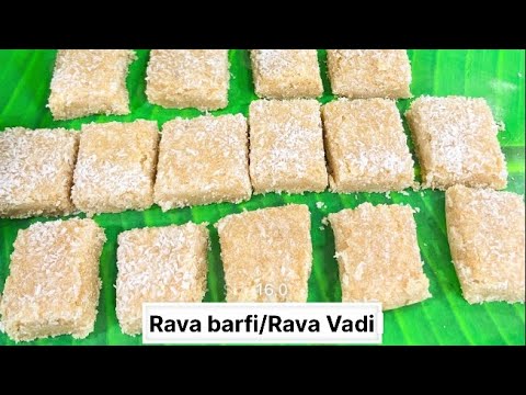 Rava barfi/ Rava vadi/Easy rava barfi banane ka aasan tarika/रवा बर्फ़ी  की आसान रेसिपी