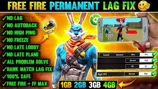 FREE FIRE LAG FIX 1GB 2GB RAM | FREE FIRE LAG PROBLEM  SOLVED | HOW TO FIX LAG 2GB 3GB 4GB MOBILE 📲