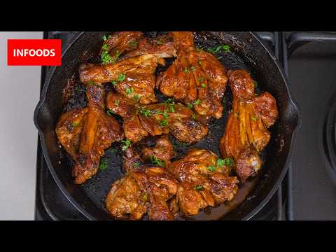 Butterfly Chicken Drumsticks Recipe | How to Cook Chicken Drumsticks with Potatoes | Infoods