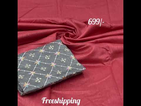 🌟Wow Colkection//Tussar silk plain sarees arco type border with contrast work blouse🌟r#ytshorts#