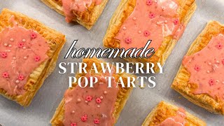 How to make "Strawberry Pop-Tarts" (with Puff Pastry) 🍓🥐