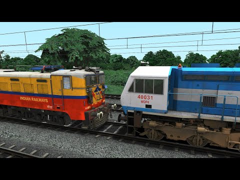 WAG5 Rescue WDP4 Humsafar Express I TRAIN SIMULATOR I BUMPY RAILROAD I TRAIN GAME I RAILWAY RITAM