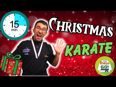 15 Minute Karate Lesson For Kids | Christmas | Dojo Go!