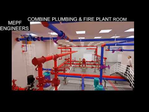 Combine Plumbing and Fire pump room design | MEPF Engineers