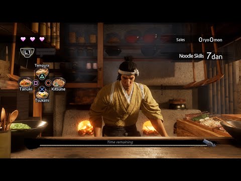 Like a Dragon: Ishin - Udon Shop minigame