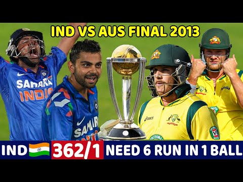 INDIA VS AUSTRALIA ODI FINAL 2013 | IND VS AUS FULL MATCH HIGHLIGHTS | MOST THRILLING MATCH EVER🔥😱