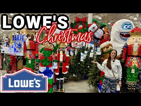 CHRISTMAS DECOR AT LOWE'S 2024 | Lowe's Shop with Me Christmas 2024 | Christmas Decor at Lowe's