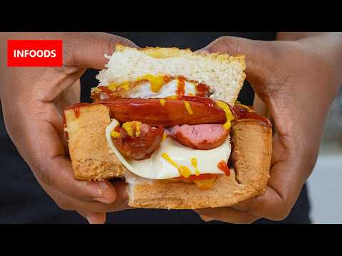 🇿🇦 South African Kota Recipe | How to Make Kato Sandwich | South African Street Food | Infoods