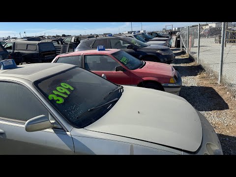 Project Cars For Sale at Picknpull Junkyard in Salinas California