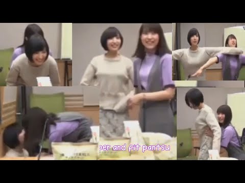 Sakura Ayane and Oonishi Saori Practicing Squat Together