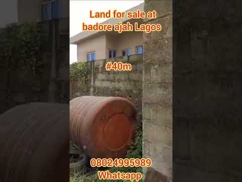 land for sale at badore ajah Lagos for #40m