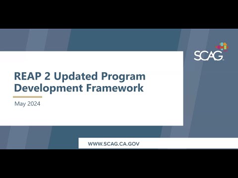 REAP 2.0 Update Program Framework Information Session