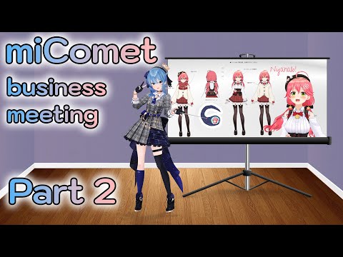 miComet Business Meeting - Hoshimachi Suisei, Sakura Miko - Part 2 [Hololive / EngSub]