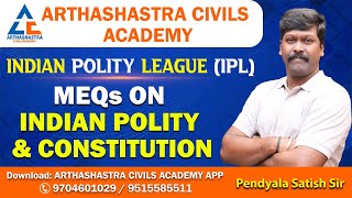 #CLASS19 I MOST EXPECTED QUESTIONS I INDIAN POLITY I SATISH PENDYALA I UPSC  APPSC TGPSC I #IPL