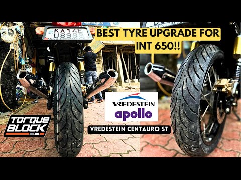 BEST TYRE UPGRADE FOR INTERCEPTOR 650 (Front & Rear) | VREDESTEIN CENTAURO ST 🔥| ​⁠​⁠@torqueblock