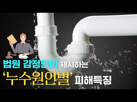 법원감정인이 알려주는 누수원인별 피해 특징