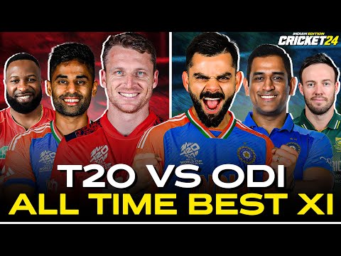 RCB's lowest IPL score in Danger 💀 BEST T20 vs ODI XI - Cricket 24