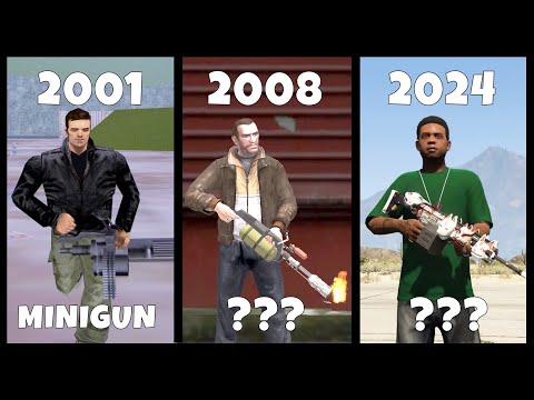 Evolution of REMOVED WEAPONS in GTA games! (GTA 3 - 5)