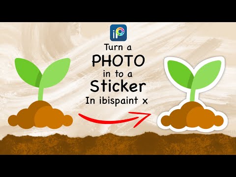 turn a PHOTO in to a STICKER in ibisPaint X