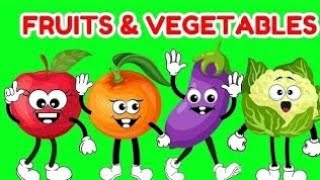 #FRUITS and VEGETABLES - Fun song with Fruits and Veggies for Kids Learning