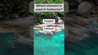 Which element is used in batteries?  #dailyquiz #brainteasers #educationalshorts