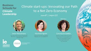 Climate Start Ups: Innovating our Path to a Net Zero Economy