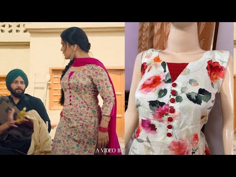 गले का बिलकुल नया डिज़ाइन देखते ही बना लोगे || Kaur B ke suit ka neck design seekhe | Latest Neck