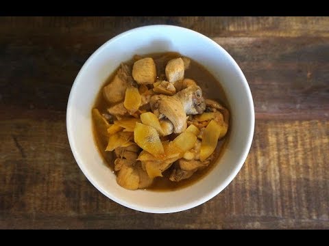 Stir-Fried Ginger Chicken With Glutinous Rice Wine 黄酒鸡