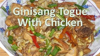 Ginisang Togue with Chicken