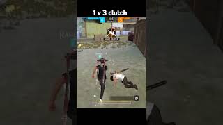 Free fire 1v3 clutch #freefire #ff1v3 #freefireviralshot