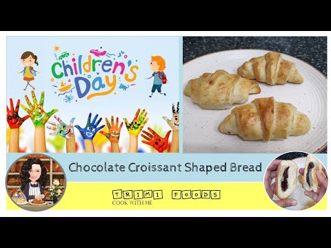 Chocolate Croissant Shaped Bread | Choco Lava Bread Recipe | Ghar Ka Khana | Homemade Food |