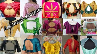 Boat neck design / boat neck gala design / boat neck designs front and back boat neck blouse designs