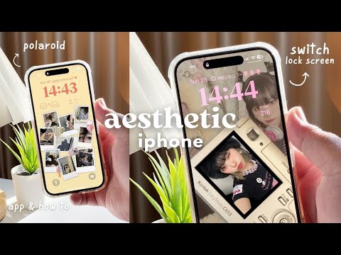 How to customize your Lock Screen Aesthetic! | switch lock screen , app & setting 🌱✨