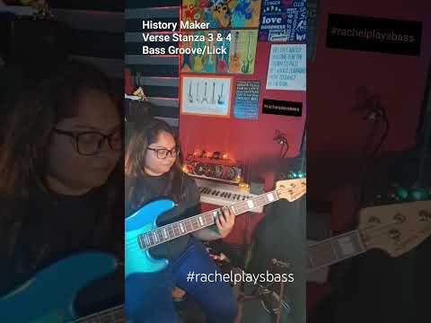 History Maker|Bass Tutorial|Verse #rachelplaysbass #basstutorial #historymaker #historymakerbass