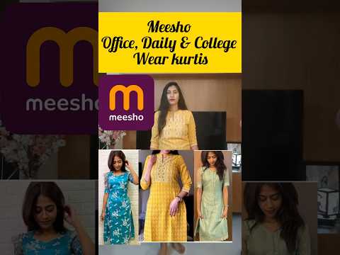 Meesho office, Daily & College Wear Kurtis #shorts #meesho #kurtis #kurti #dress #office #daily #yt