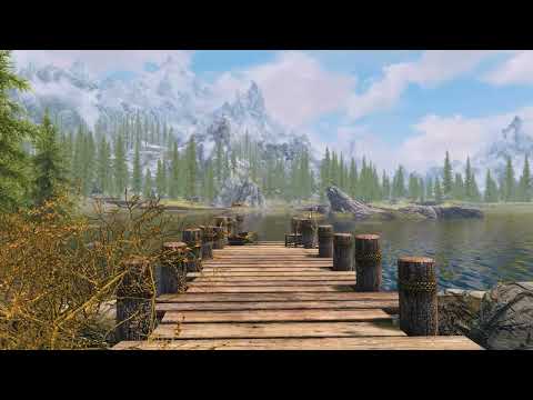 Skyrim - Fishing Dock Ambiance (lake waves, birds, breeze)