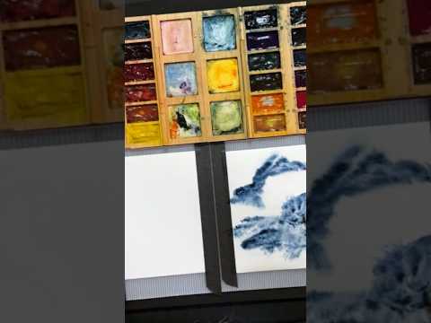 Watercolor Techniques: Organic Textures Using Plastic Wrap