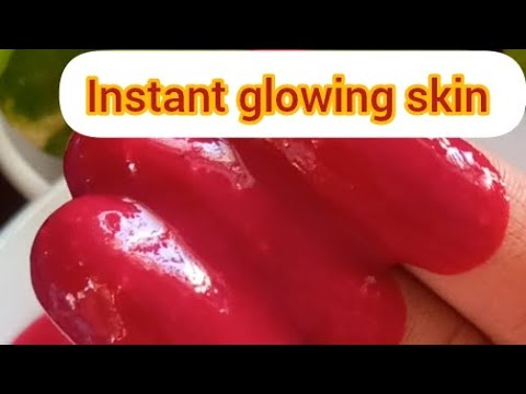 Instant face glowing skin home remedy 💯%natural #trending #viral #video