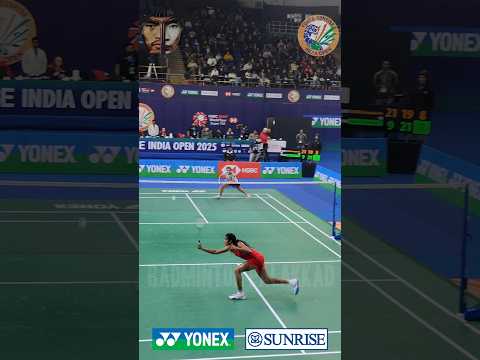 PV sindhu's insane Overhead drop against the Indonesian 😱😱🔥💥#badminton #pvsindhu #shorts