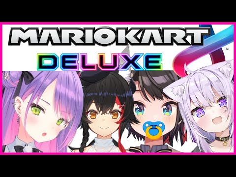 [Hololive] Mario Kart 8 with TsuneMOS - Towa, Mio, Okayu & Subaru!