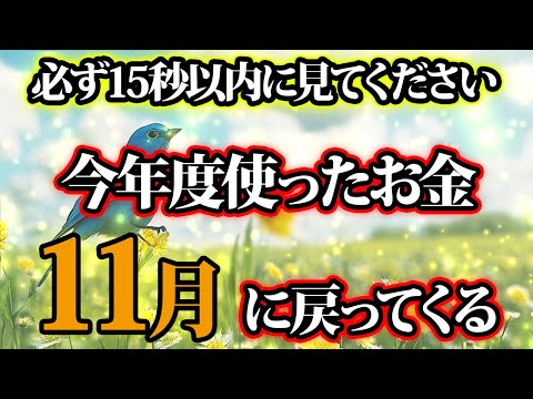 今年度使ったお金が11月に返ってくる予告です。金運が上がる音楽・潜在意識・開運・風水・超強力・聴くだけ・宝くじ・睡眠