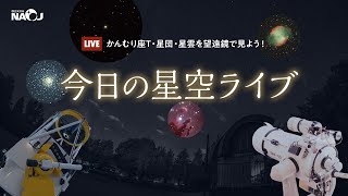 今日の星空ライブ〜かんむり座T・星団・星雲を望遠鏡で見よう！（2024年8月1日実施）