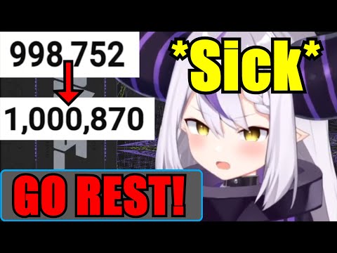 Fans Help Sick Laplus Reach 1M Subs Quickly So That She Can Rest【Hololive】