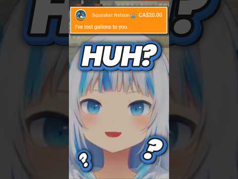 Gura getting a very strange message from chat...【HOLOLIVE  EN】 #hololiveenglish #vtuberclips