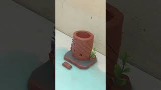 Amazing mud house making #clayhouse #mudhouse #craft #viral #clay #diy