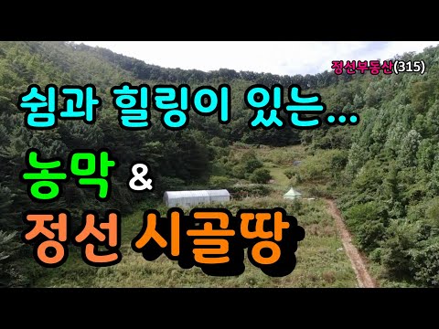 쉼과 힐링이 있는 정선 시골땅 ＆ 농막 / 정선토지박사